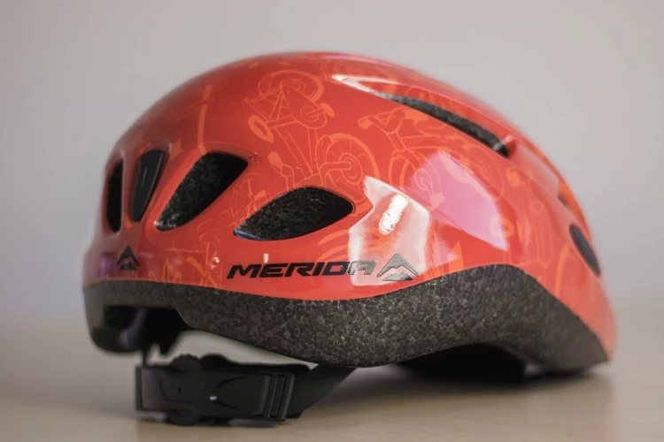 CASCO INFANTIL MERIDA POWER 48-54CM ROJO/NARANJA - Imagen 4