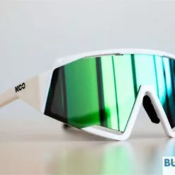GAFAS CICLISMO KOO SPECTRO BLANCAS LENTE GREEN MIRROR